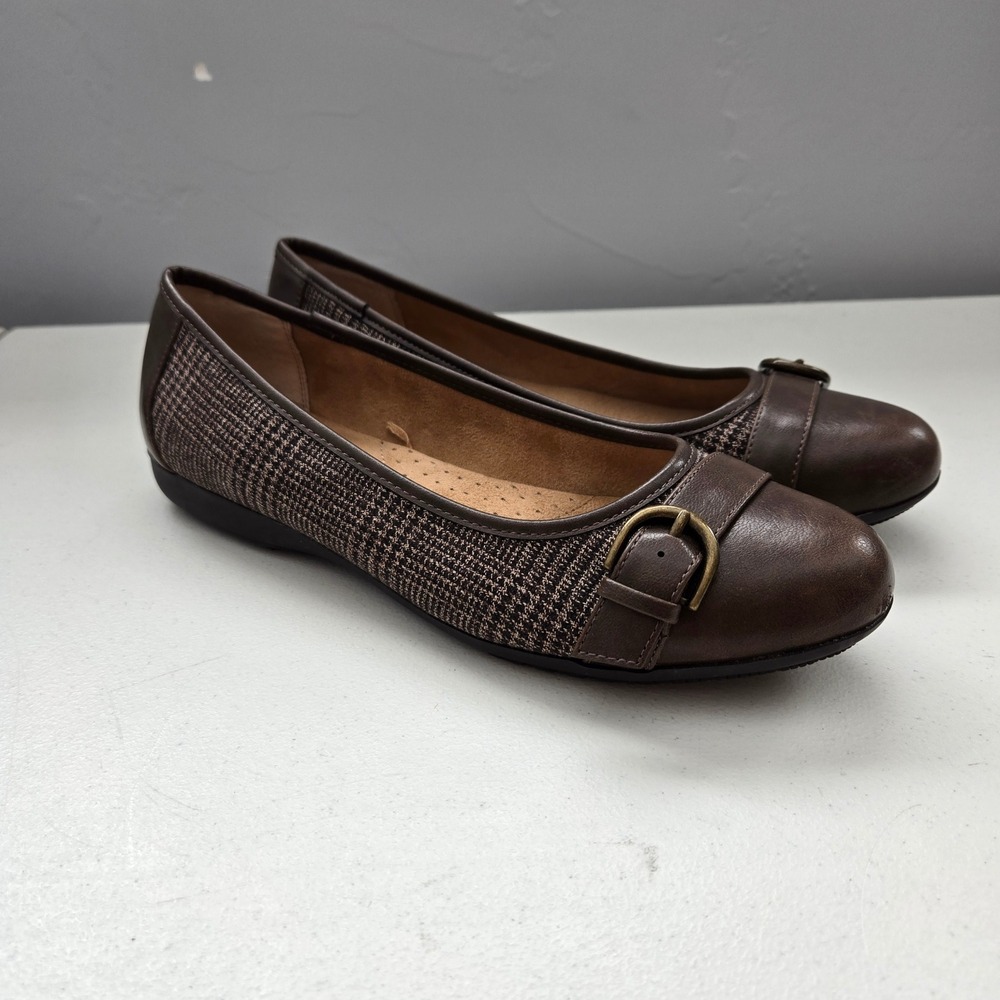 Croft & Barrow Ortholite Brown Slip On Flats Women's 10M